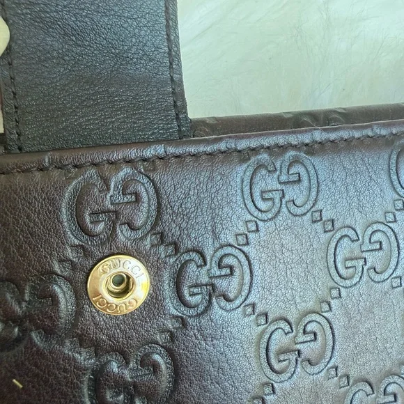 Gucci GG Guccissima leather long wallet
